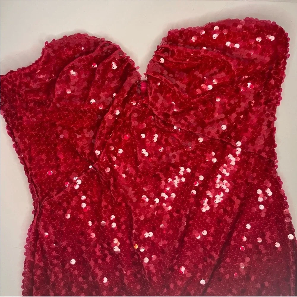 Red/pink Sequin Dress - Picture 6 of 6